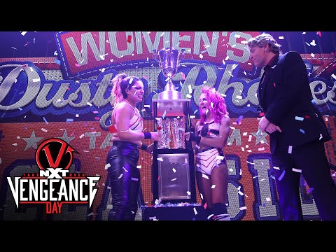 Dakota Kai & Raquel Gonzalez celebrate historic Dusty Cup victory: NXT TakeOver: Vengeance Day