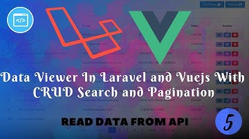 Data Viewer in Laravel and Vuejs with CRUD Search & Pagination Part:5 Read Data From Api