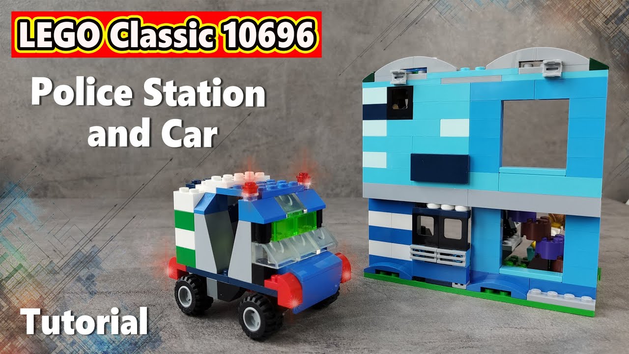 Lego Tutorial POLICE STATION and CAR (moc)