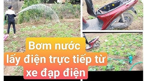 Bơm nước chạy điện từ 48v đến 72v / 400w - chạy điện trực tiếp từ xe đạp / xe máy điện