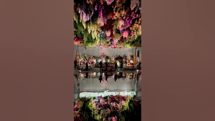 That moment you first see your reception space! 😍 #weddingshorts #wedding #flowers #shorts