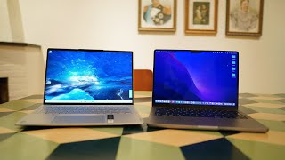 Lenovo Yoga Slim 7 Pro X vs Macbook Pro 14 - Hands on Comparison