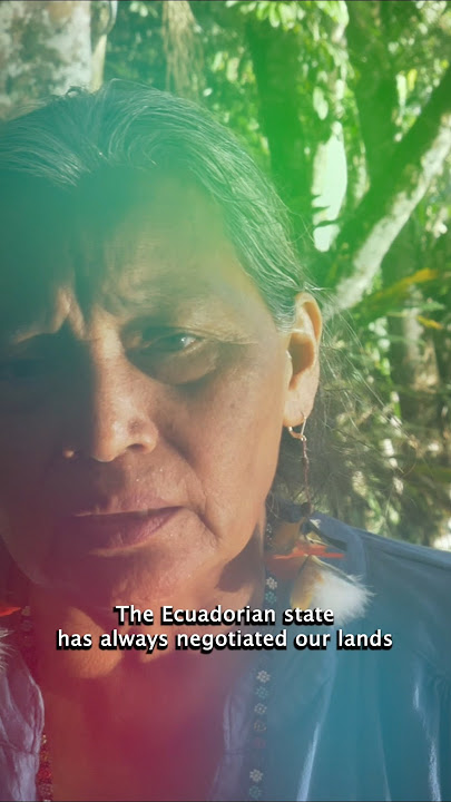 📽 'We are against destruction' Message from Josephina Tunki, Indigenous leader of the Shuar Arutam