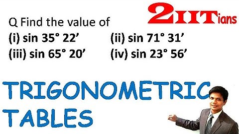 19 Trigonometric Tables Exercise19 Q1 Class X ICSE | IIT JEE