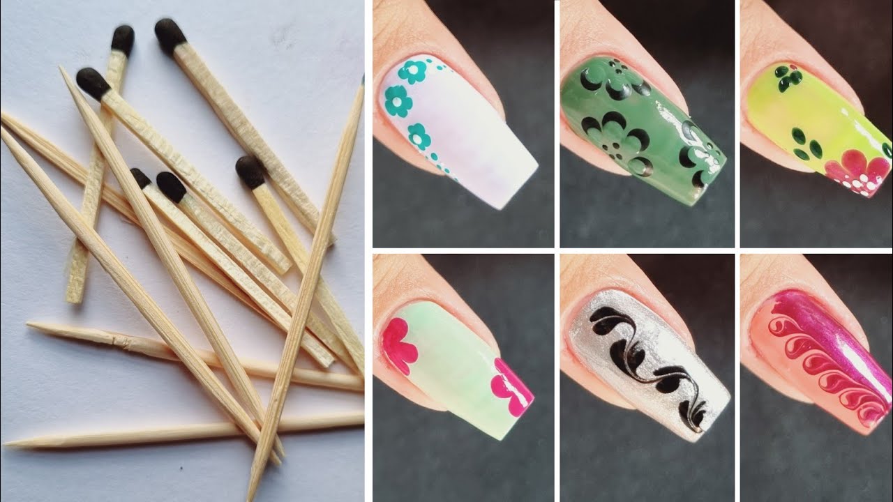10 easy nail art designs without tools - YouTube