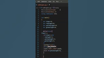 Traffic light🚦 Simulation #C++ #coding #viral #trending #top #programming #traffic #light