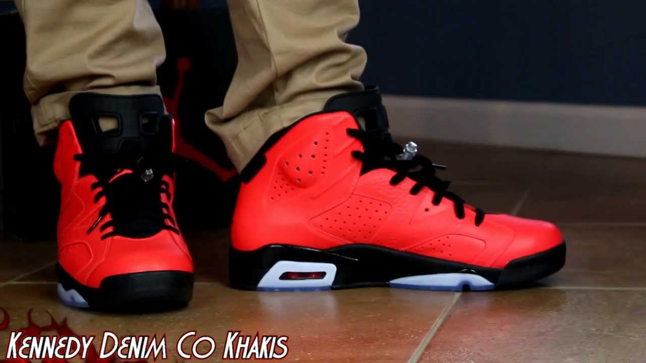 jordan 6 infrared 23 on feet