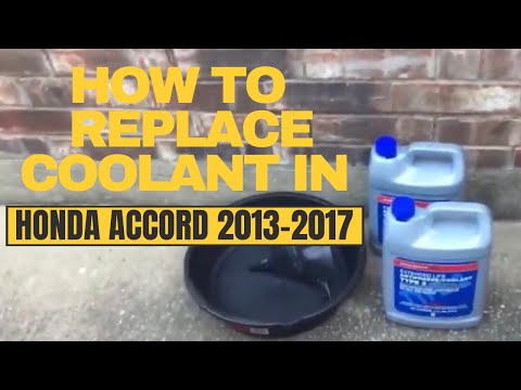 How to Replace Coolant in Honda Accord 2013-2017 - YouTube