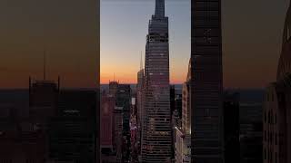 Drone Chrysler Building, New York City