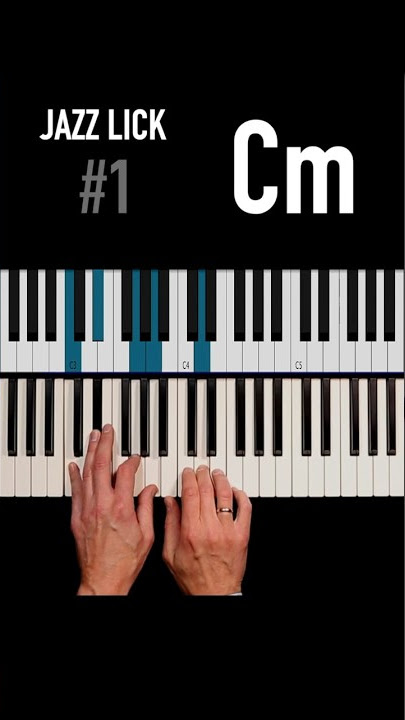 ✨Jazz Lick #1 ☕️ #jazzpiano #jazzpianist #jazzpianolessons #pianolessons #pianotutorial #jazz