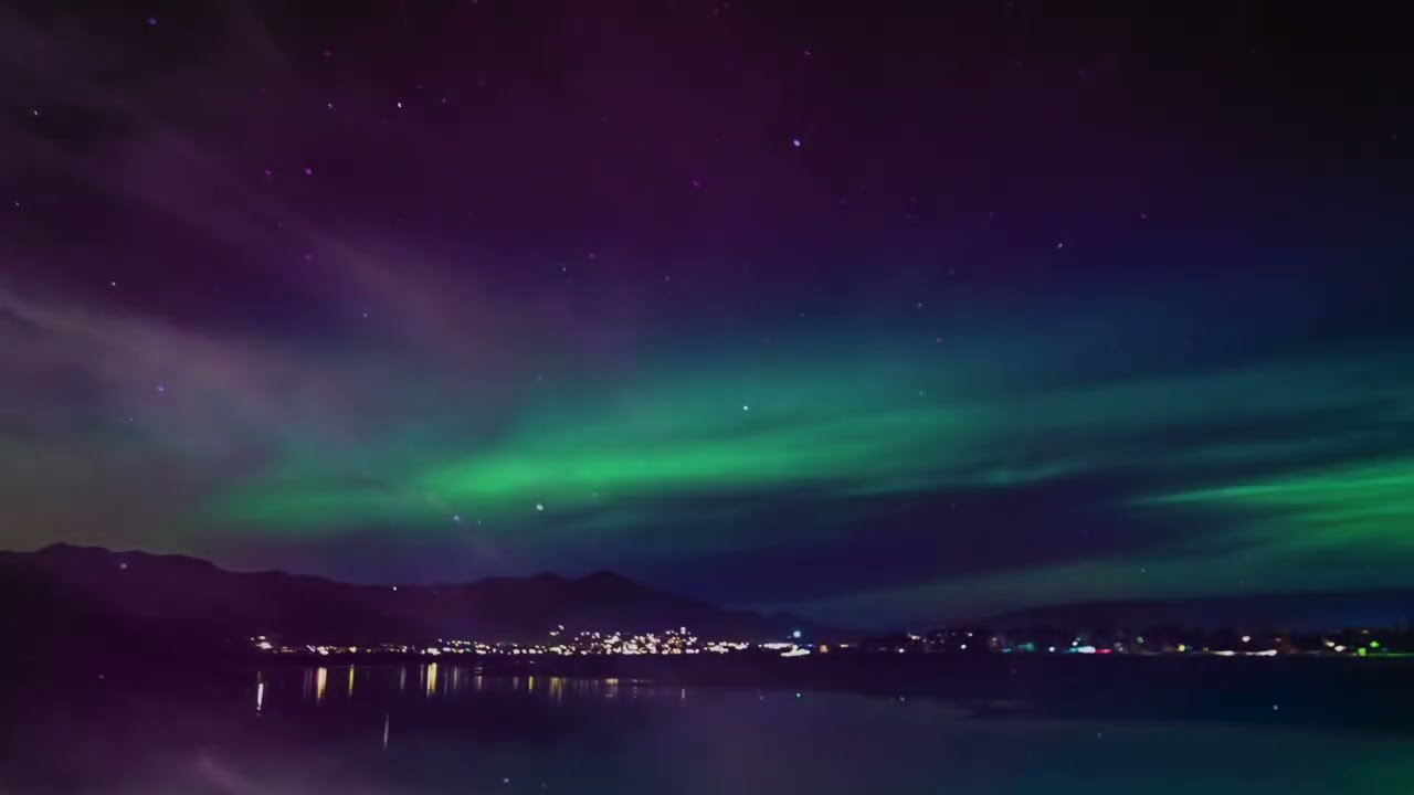 Aurora Magic Over Deer Creek Reservoir | Northern Lights Meditation in Midway, Utah