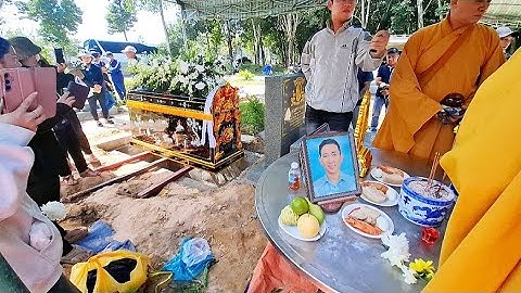 Tang lễ  (Nguyễn Hữu Ngọc 37 tuổi) bị TNGT mẹ vợ con khóc thảm thiết tai hoa viên BD.