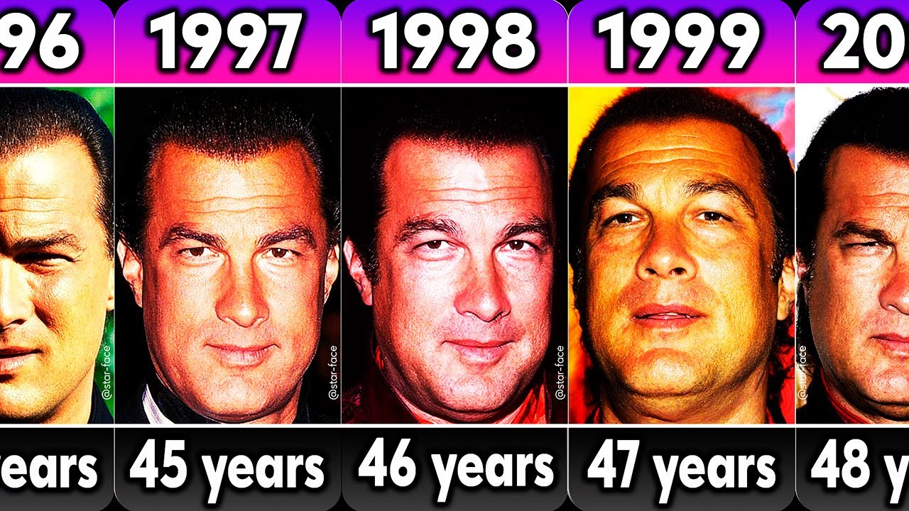 Steven Seagal from 1980 to 2023