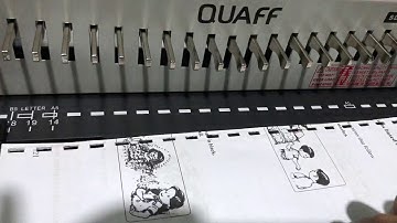 Part 1 How to punch a paper using Quaff Ring binding machine!