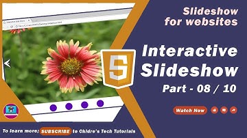 Interactive Image Slideshow in HTML, CSS & JS Part 8 - Slideshow for Websites Tutorial 17 🚀
