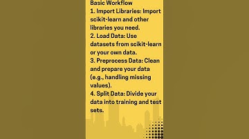 Scikit-learn I #shorts