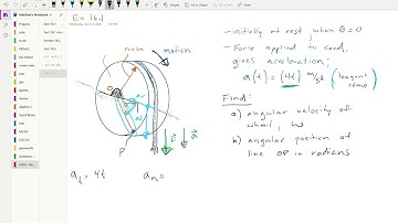 Ex 16.1 Rotation of wheel on fixed axis - Engineering Dynamics - Matt Pusko