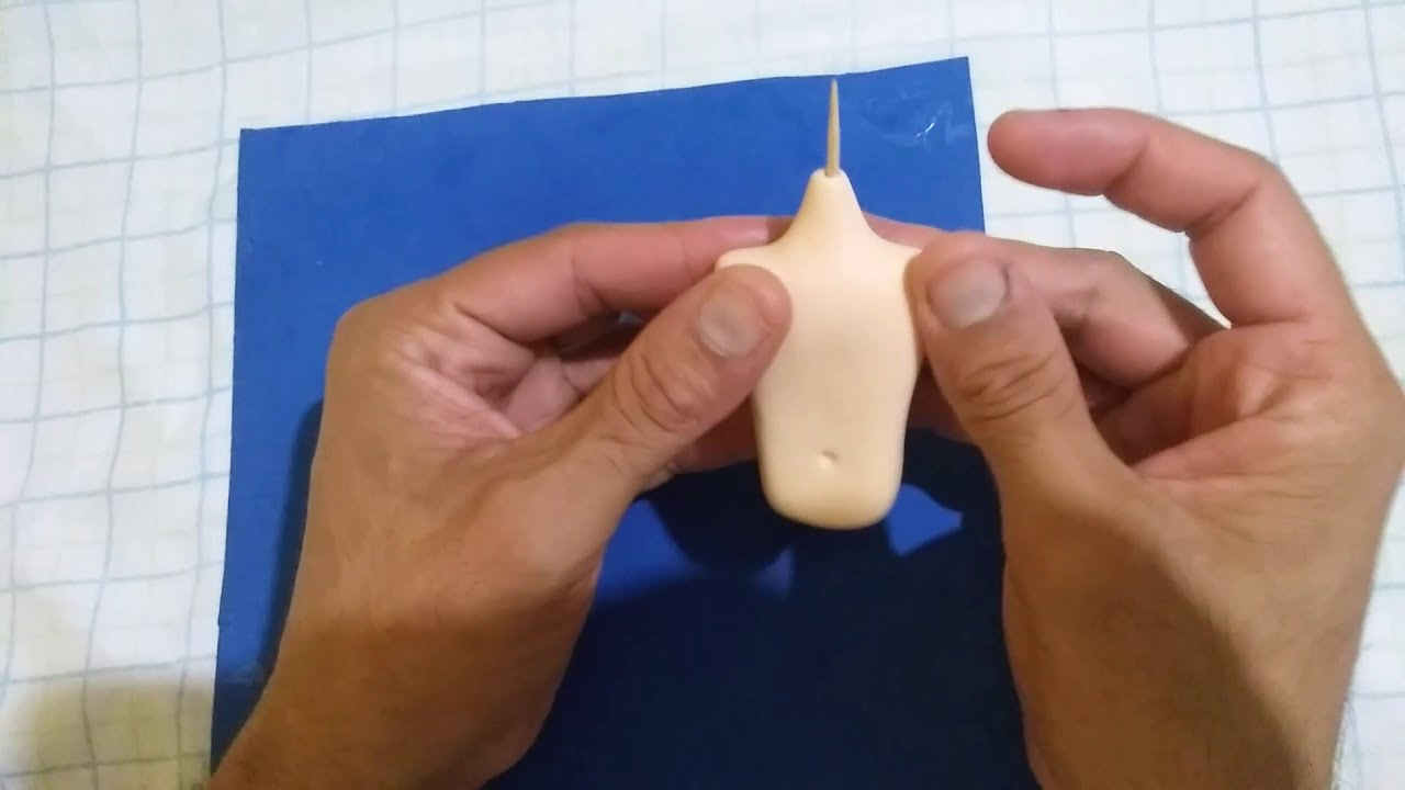 busto simples de porcelana fria