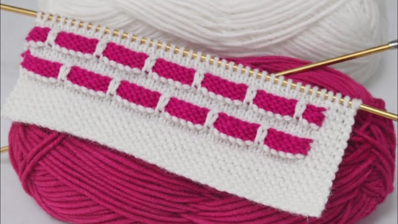 2 रंग का शानदार स्वेटर डिजाइन/Two Colour Sweater Design/Double Colour knitting/Do Rang ka design|