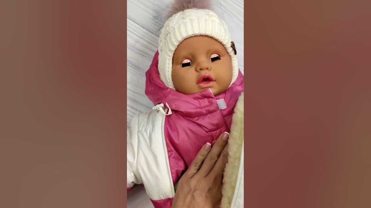 Детский зимний комбинезон на овчине для малышей - YouTube