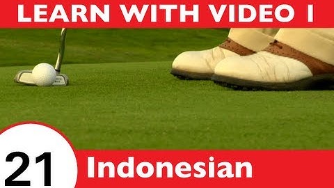 Learn Indonesian with Video - Did You Know Learning Indonesian is Considered a Sport...Sometimes?