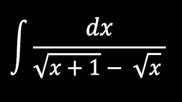 Integral of 1/sqrt(x+1)-sqrt(x) | HV math Academy