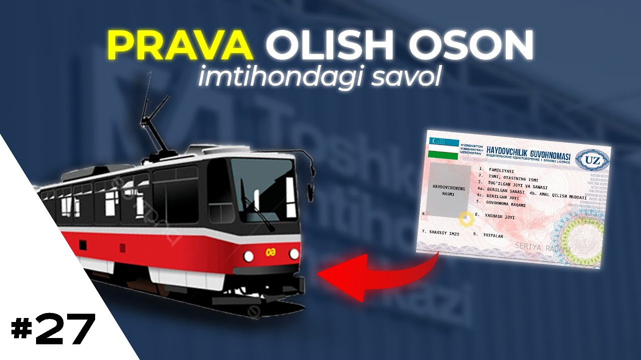 imtihon markazidagi yangi savollar // Prava imtihonidan oson o'tish sirlari