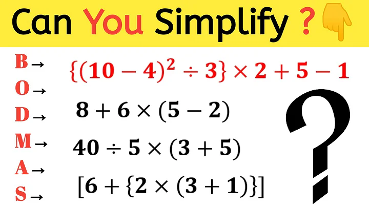 BODMAS Rule Challenge🤯 Can You Simplify These Expressions?