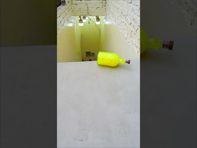 Yellow glass bottle!