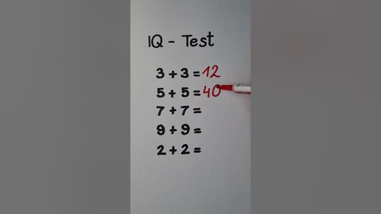 iQ test