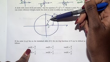 4.4 part 1 - Trigonometric Functions of Any Angle