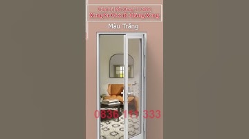 Cửa đi mở quay 1 cánh Xingfa Quảng Đông tem đỏ màu trắng ngà bản lề 4D