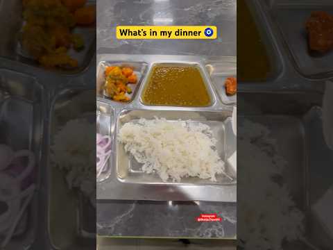 What’s in my dinner 🍽️ #dinner #viral #explore #hostel #mess