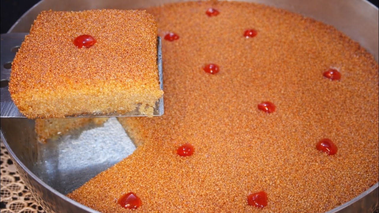 بسبوسه الميه الدافئة‼️دايبه ومرملة من غير زبادي ولا لبن ولا بيكنج بودر 🔴