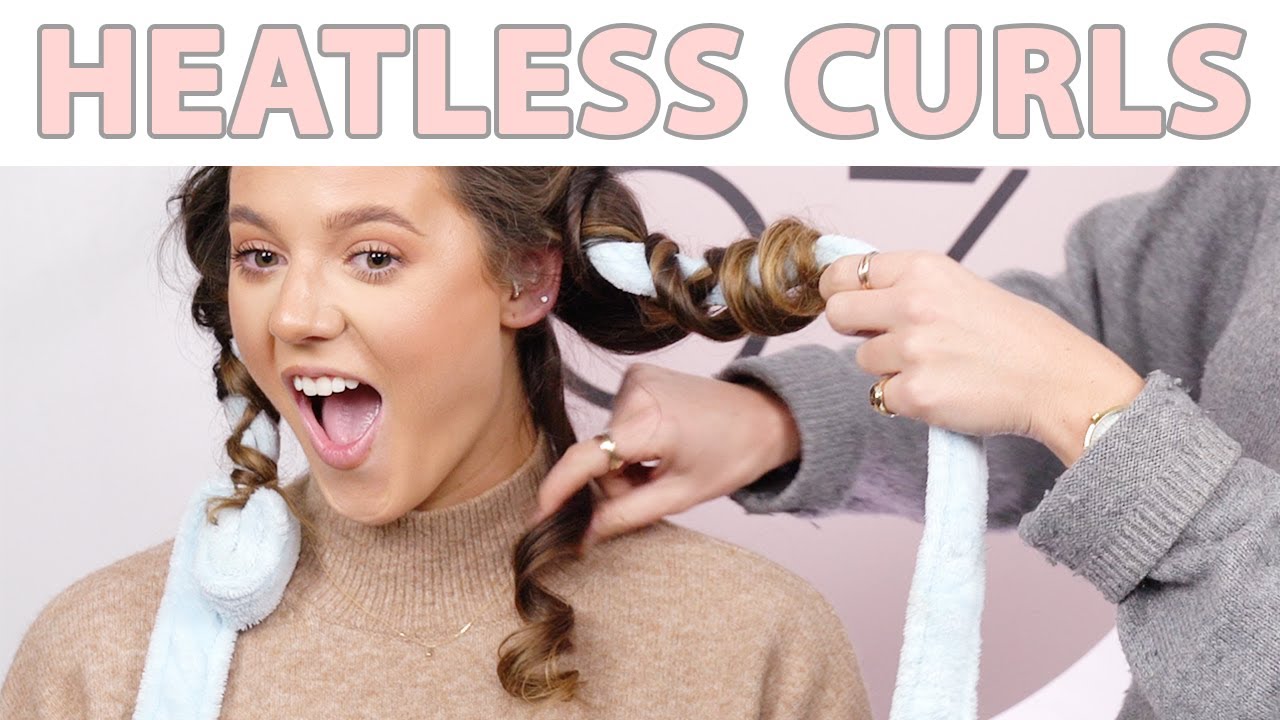 Heatless curls using a bathrobe! YouTube