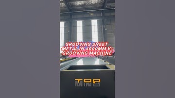 Grooving Sheet Metal in 4000mm CNC Hydraulic V-Grooving Machine #groovingmachine#vgroover #factory