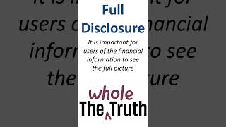 Full disclosure accounting principle