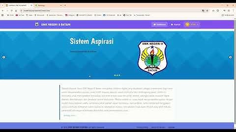 VIDEO DEMO WEBSITE ASPIRASI DAN FITUR VOOTING