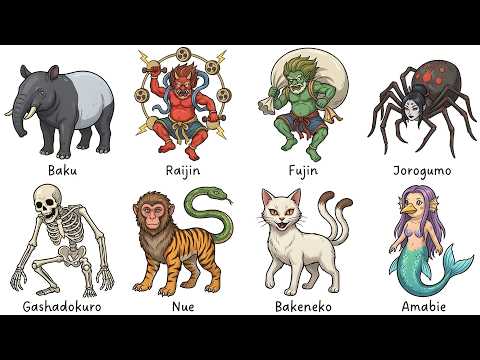 Todas las Criaturas de la Mitología JAPONESA Explicadas