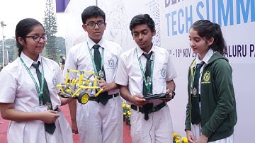 QtPi Robotics at Maker Faire Tech Summit DPS and Airforce school students