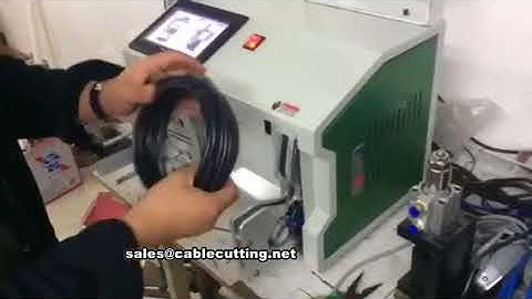 cable winding and binding machine with touch screen operation interface