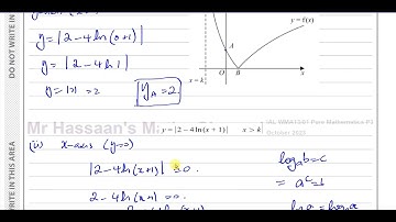 WMA13/01, (Edexcel), IAL, October 2023, Q9, Modulus Functions, Logarithms