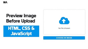 Preview Image Before Upload in HTML CSS & JavaScript