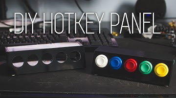 DIY Arduino Hot-Key Button Panel