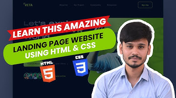 Beautiful Landing Page Using HTML & CSS | Technical Mickey | Modern  UI/UX