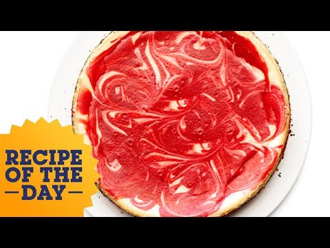 recipe-of-the-day:-swirled-red-velvet-cheesecake-|-food-network
