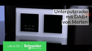 Unterputzradio mit DAB+ v๐n Merten | Schneider Electric