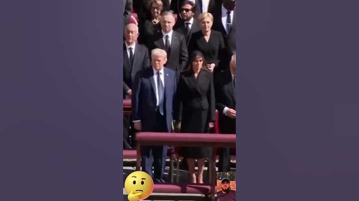 President Trump and First Lady Melania Trump arrived at Pope Francis' funeral and took their seats