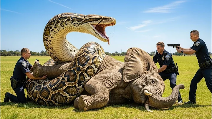 Epic Battle! Brave Heroes vs Giant Snake 🐍 to Save Mother Elephant 🐘