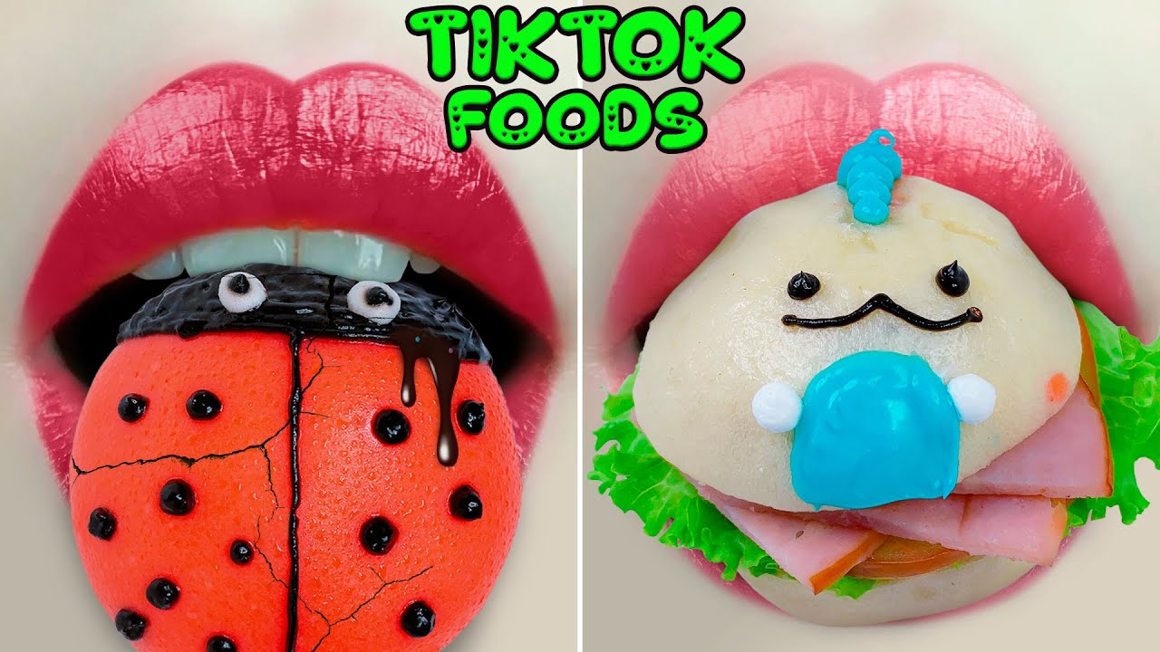 ASMR Satisfying Eating Emoji Food Challenge - Popular Tiktok Emoji ...